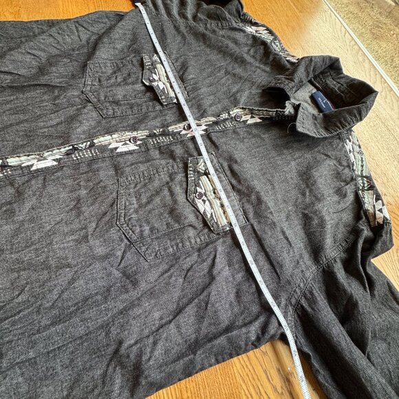 Nu Trendz Western Style Shirt Men's Button Up Size Large - Picture 6 of 7